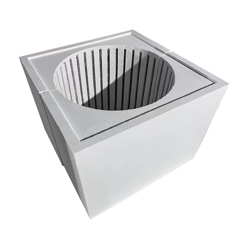 Verwarmingsmoduleblok van keramische vezels voor elektrische weerstandsoven